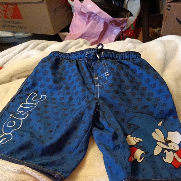 Kids Blue Shorts - Picture 1 of 3